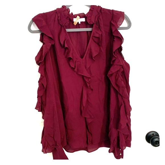 Perfect condition maroon Parker blouse! - Picture 1 of 5